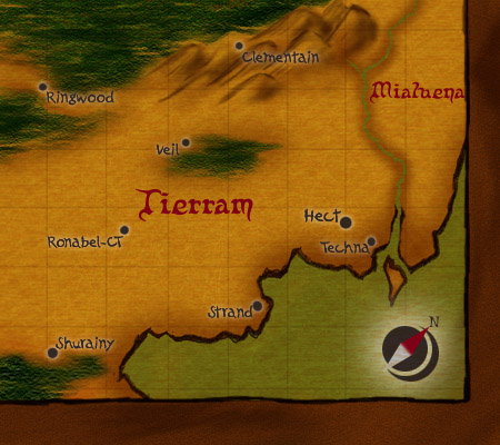 ティエラム地方地図
